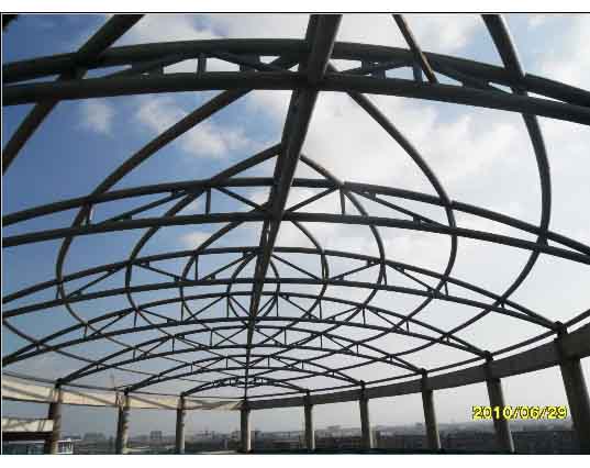 牙克石中煤朔州宾馆管桁架工程